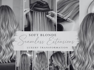 Luxury hair trends with natural-looking extensions and soft blonde transformations in Penrith