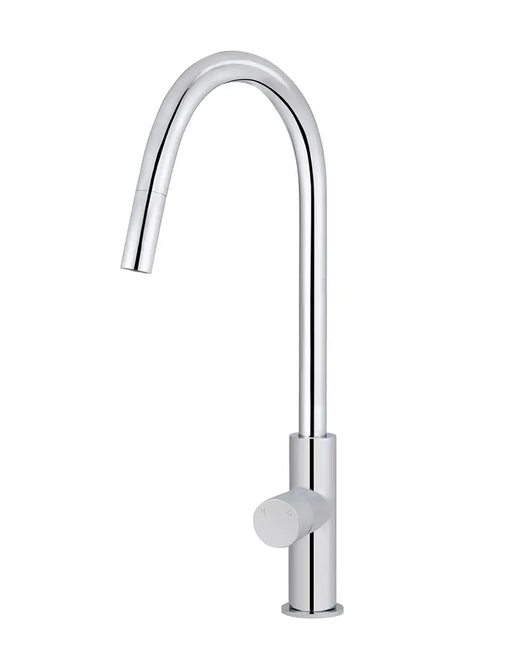 Thumbnail: ROUND PINLESS PICCOLA PULL OUT KITCHEN MIXER TAP