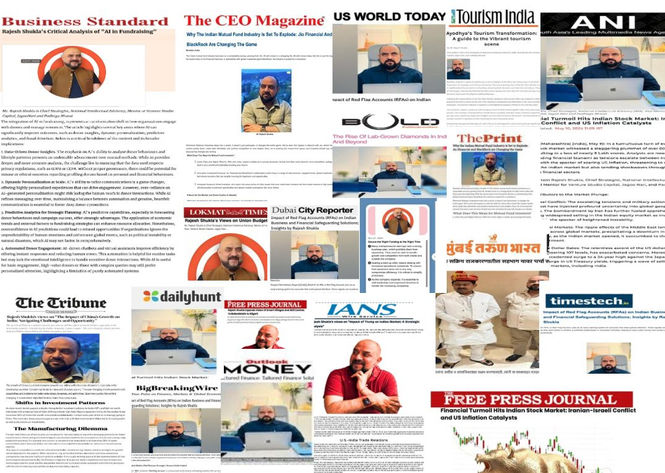 Articles of Rajesh Shukla Chief Strategist and Business Guru in newspapers