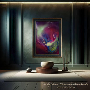 Obraz abstrakcyjny MAGENTA AtelierBWK