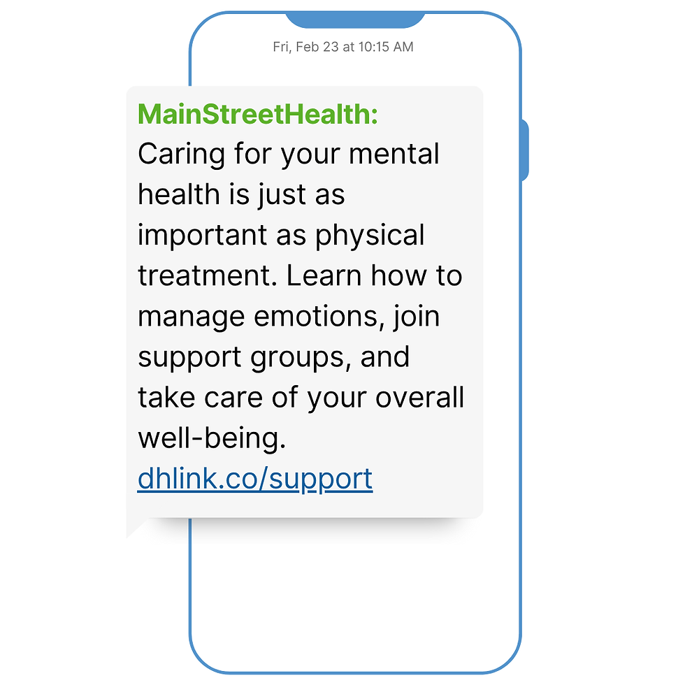 support group text example