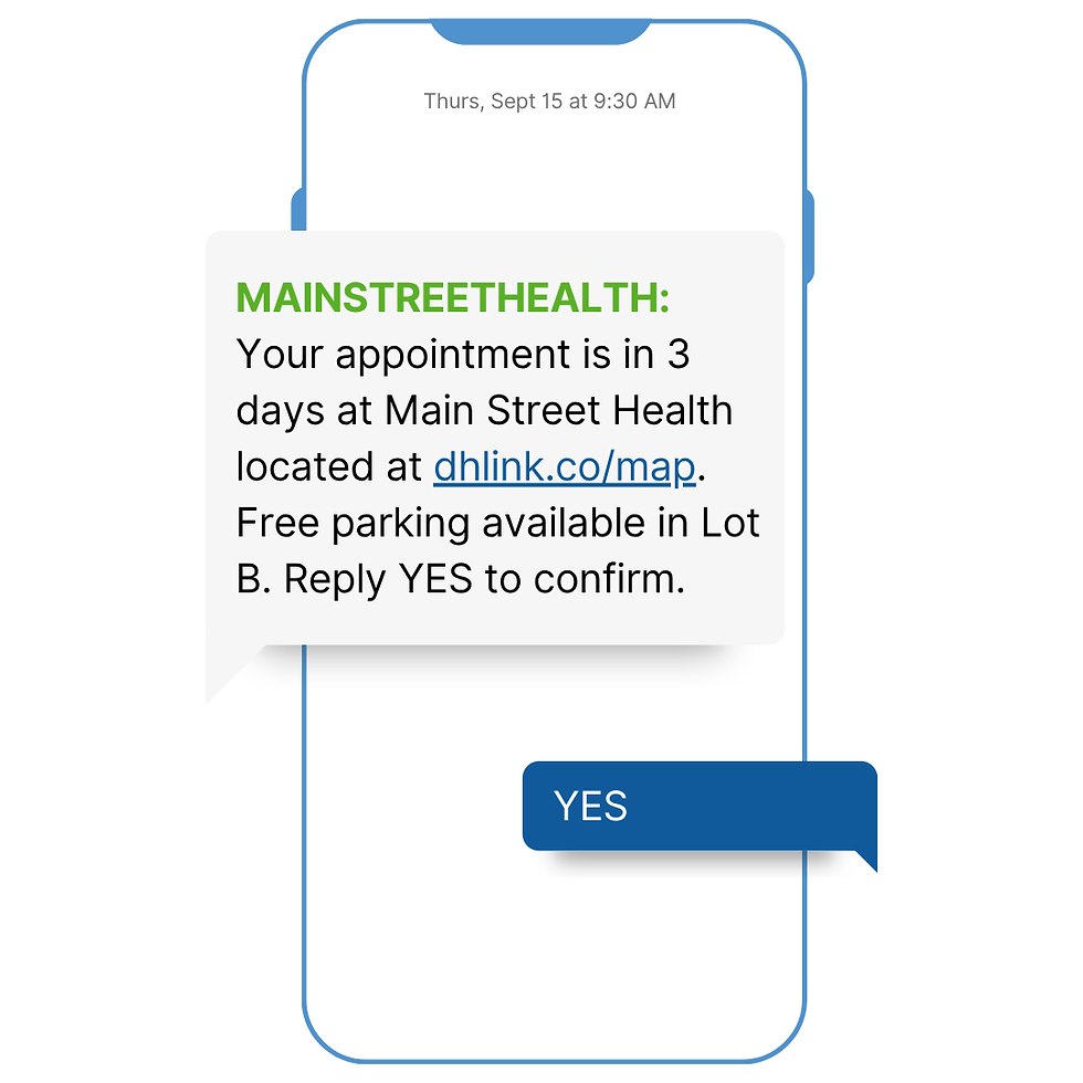 directions and parking text eample