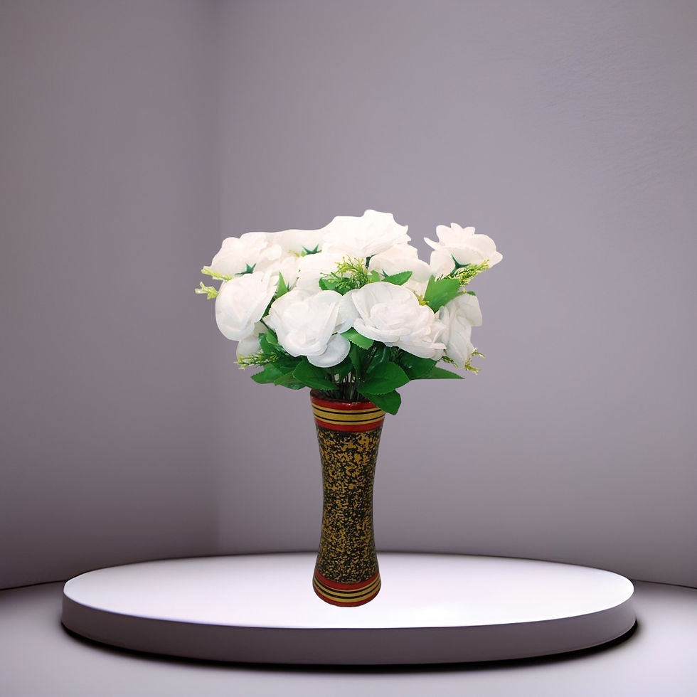 Thumbnail: Sarton Rose Flower Bunch White
