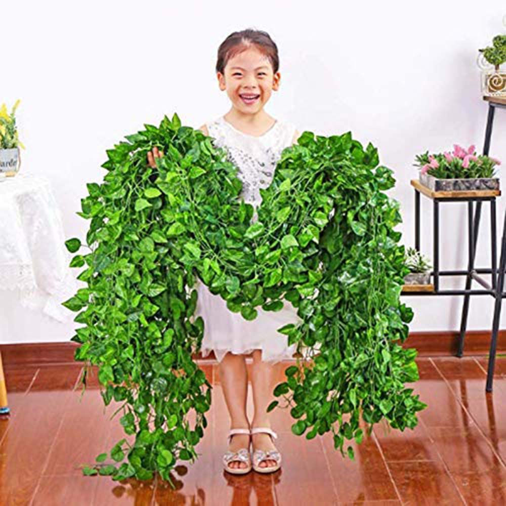 TFH Artificial Creeper Money Plant For Party Decoration Pack Of 12