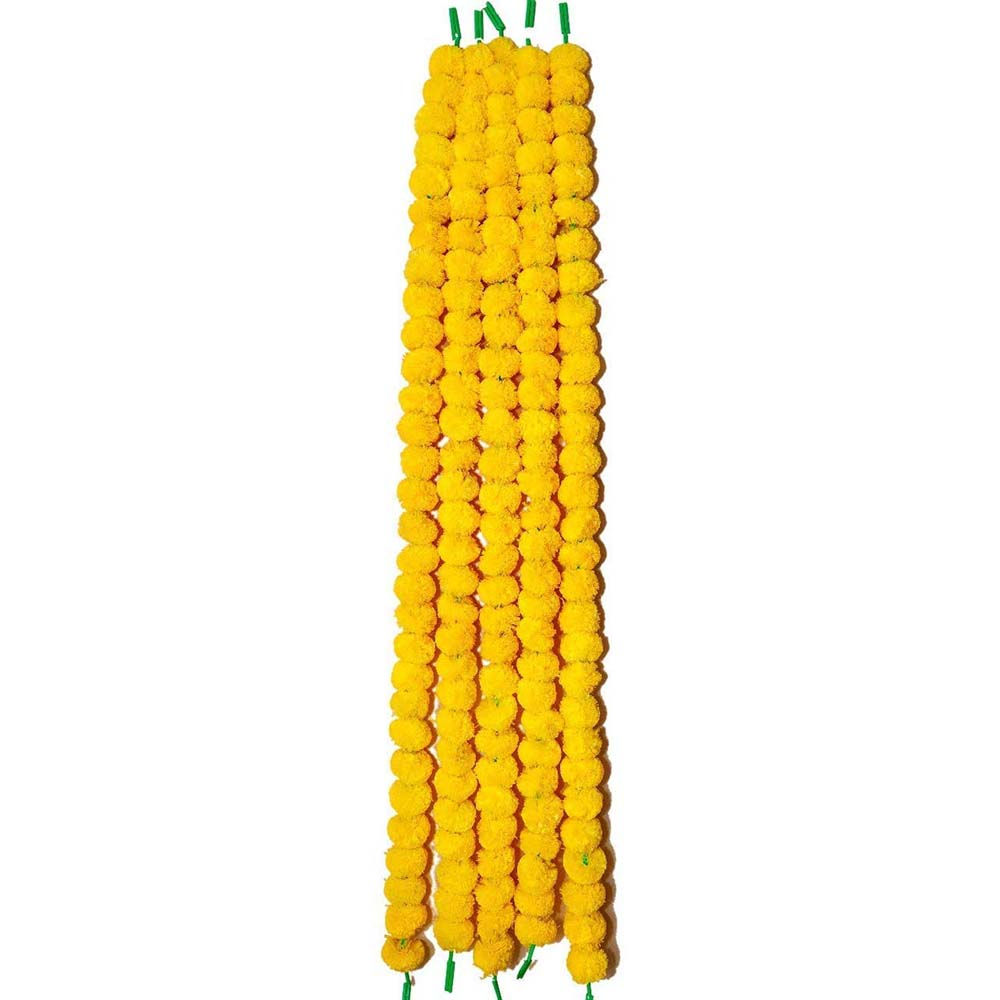 Marigold Flower Mala Yellow