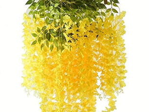 आर्टिफिशियल विस्टेरिआ फ्लावर हैंगिंग घर की सजावट के लिए