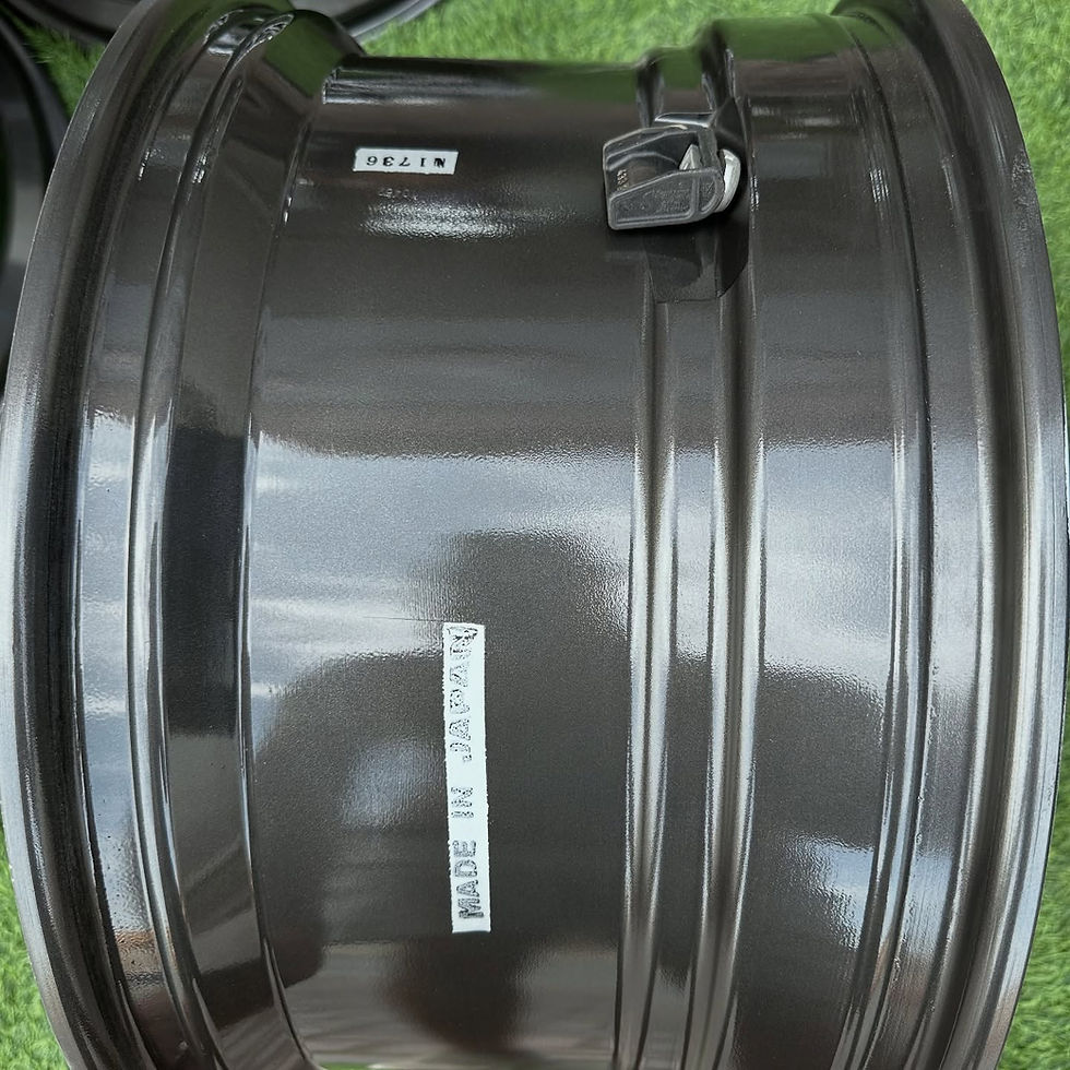 Thumbnail: Close-up of a dark gray wheel with visible text, RAYS VR CE28 wheels B and B.