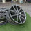 Thumbnail: Silver alloy wheels with a star design, BBS RG ( 703 & 704 ) for a car.