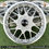 Thumbnail: Silver BBS wheel with black center cap and text wheels B and B wheels B and B