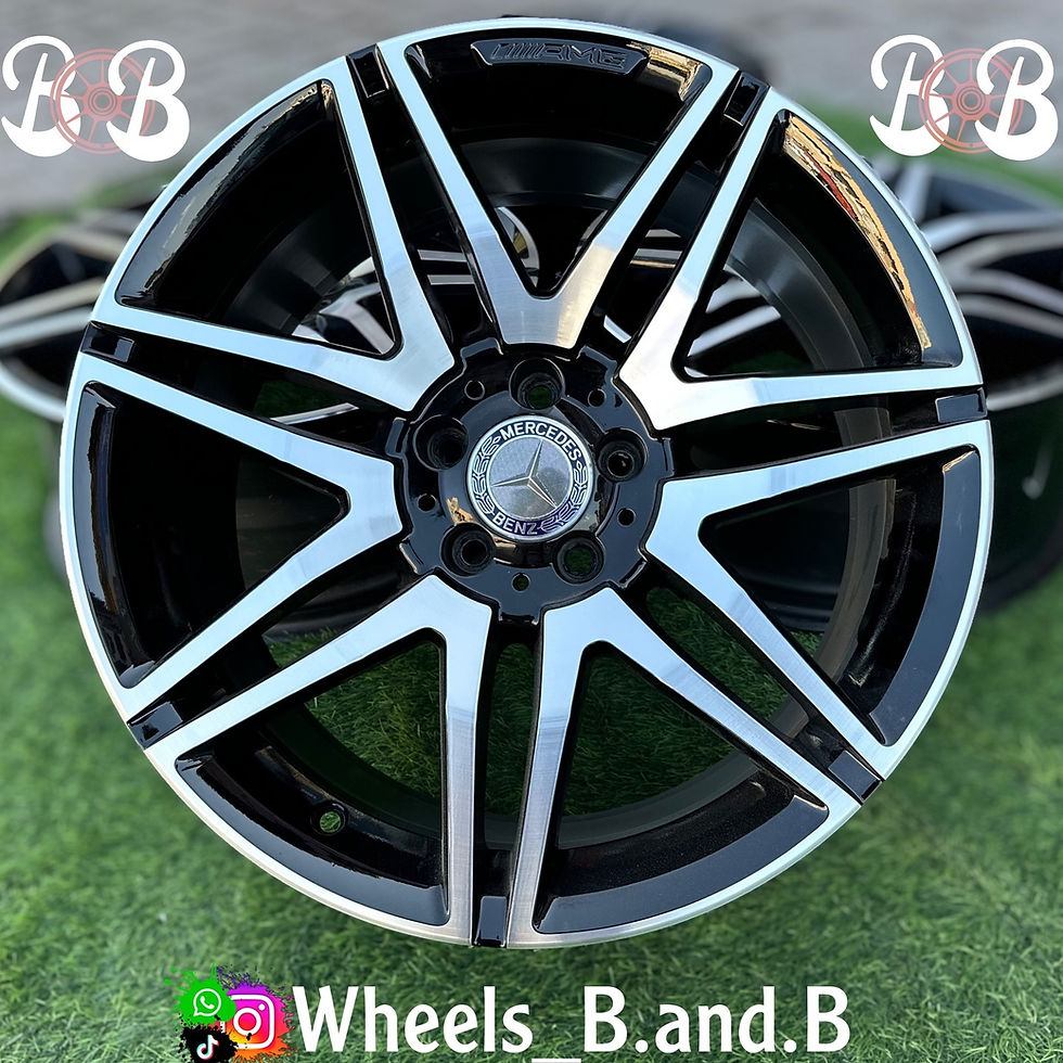 Black and silver rim with BB text, Wheels_B.and.B displayed, on grass wheels B and B