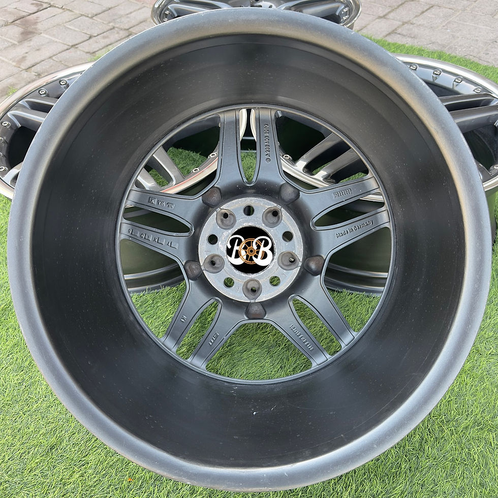 Thumbnail: Black rim with visible B&B wheels B and B, and its design.