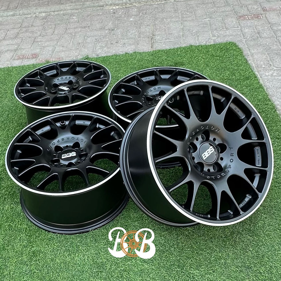 Thumbnail: Four black wheels on green grass with visible text BB wheels B and B