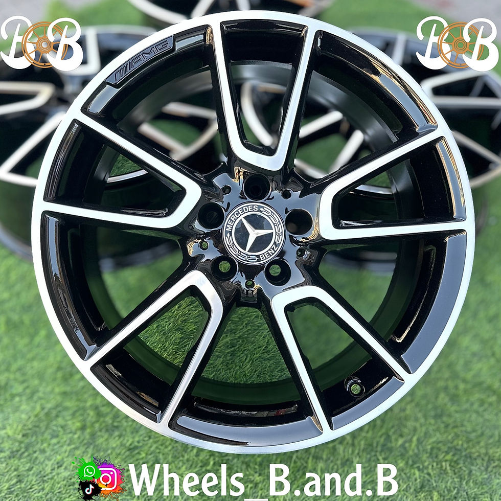 Mercedes Benz wheel with B B logo and Wheels B and B wheels B and B