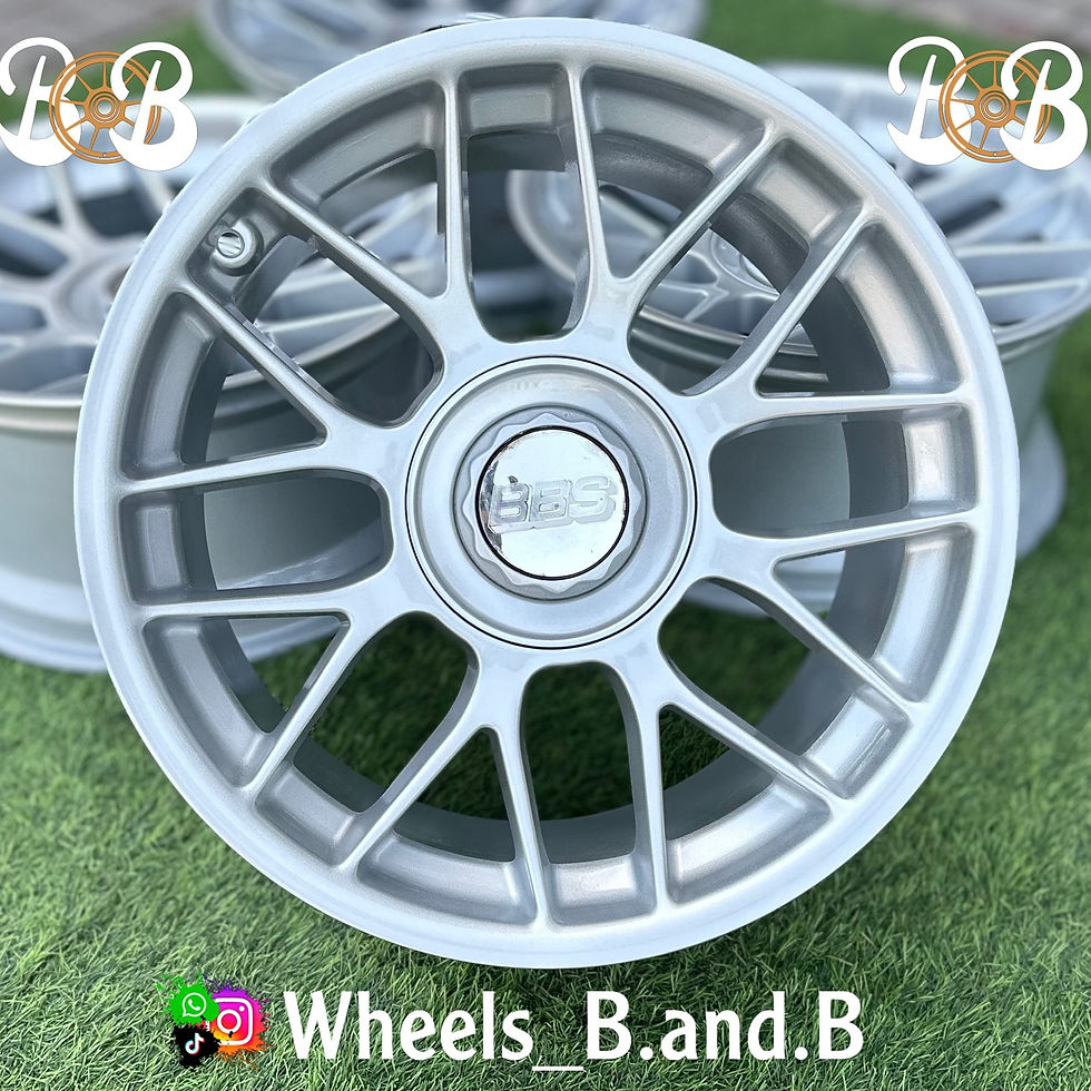 Silver wheels with R and B text and Wheels_B.and.B displayed wheels B and B