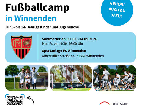 Premieren-Highlight im Sommer: Erstes Fußballcamp der Deutschen Kinder Sport Akademie beim FC Winnenden