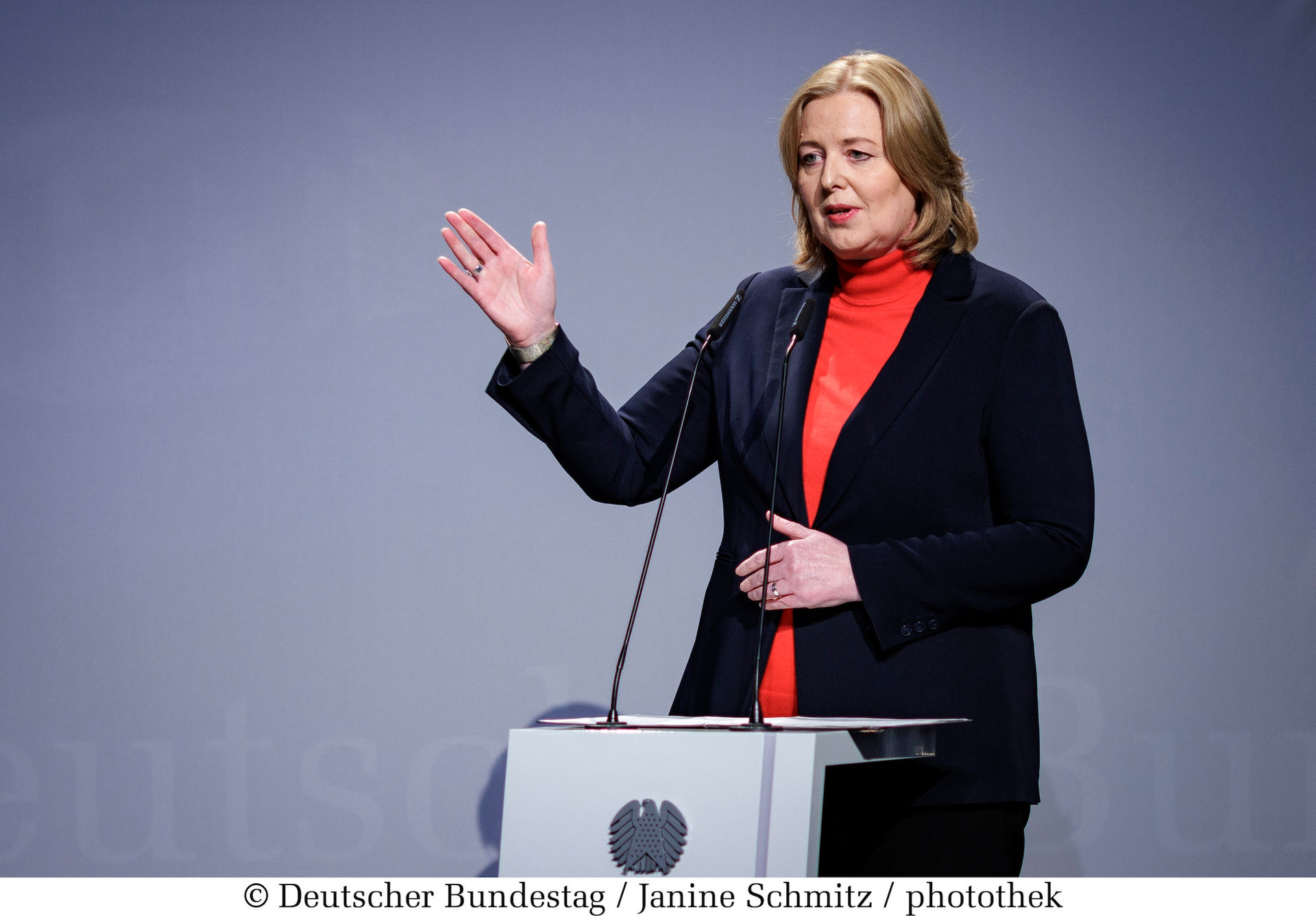 Bundestagspräsidentin Bärbel Bas, Deutscher Bundestag - Vernissage HOME STREET HOME