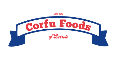 An image of our logo Corfu Foods of Detroit