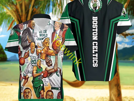 Boston Celtics Champions Caricature Hawaiian Shirt for Fans