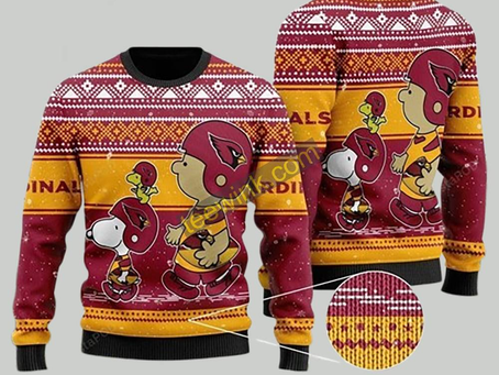 Snoopy And Charlie Brown Arizona Cardinals Ugly Christmas Sweater: The 2025 NFL Holiday Trend You’ll Love