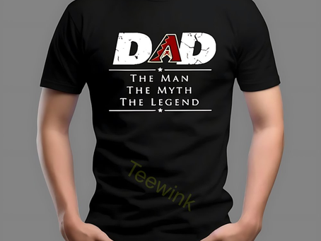 The Perfect Baseball Dad Gift Shirt: Arizona Diamondbacks “The Man. The Myth. The Legend.” Tee