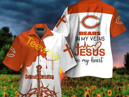 Chicago Bears Faith and Pride Hawaiian Shirt Gift