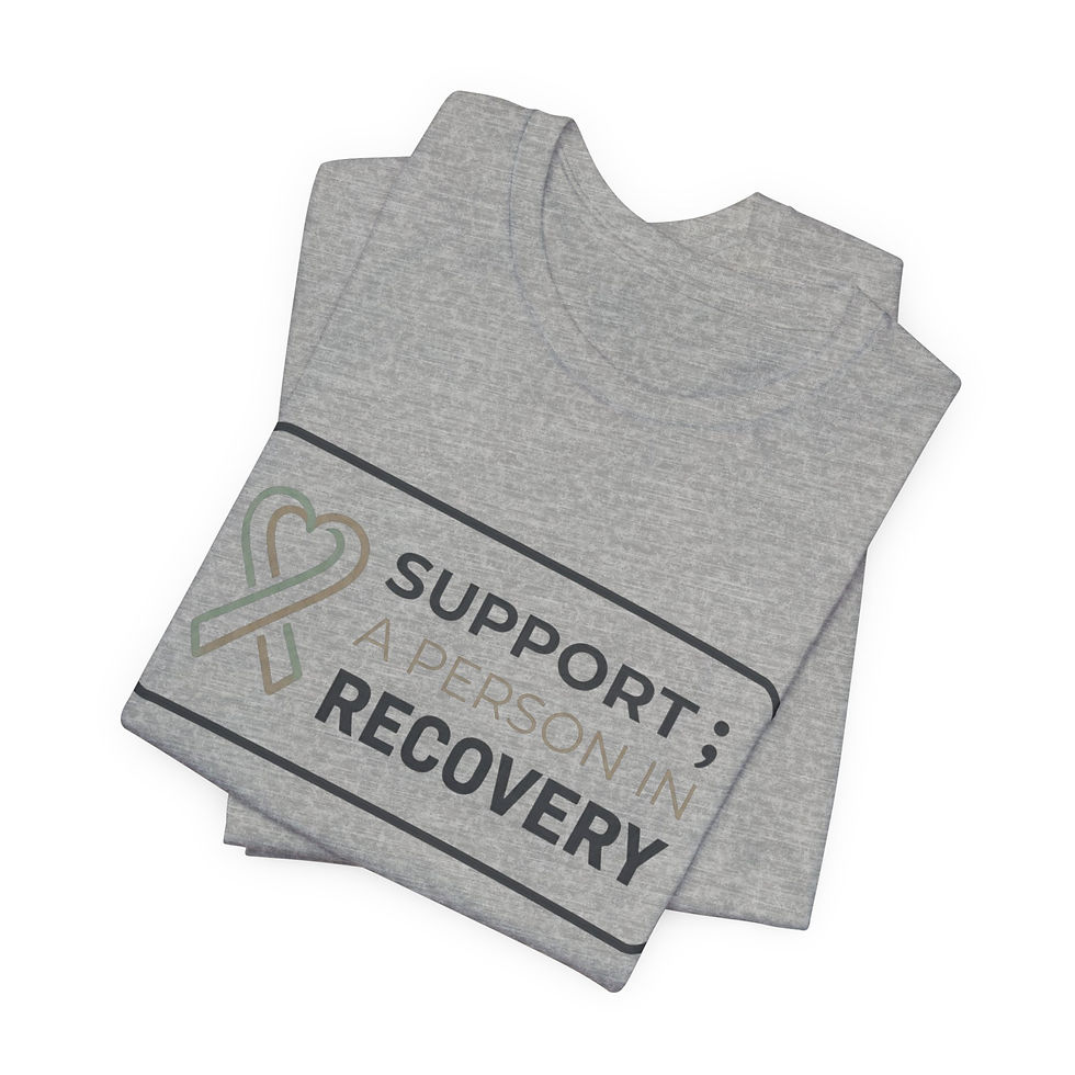 Thumbnail: Support: A Person in Recovery Tee | Recovery Awareness shirt