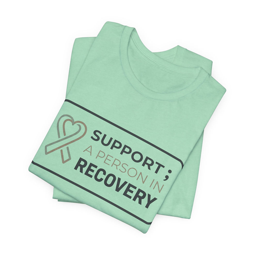 Thumbnail: Support: A Person in Recovery Tee | Recovery Awareness shirt