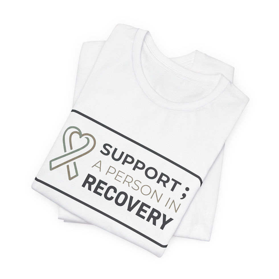 Thumbnail: Support: A Person in Recovery Tee | Recovery Awareness shirt