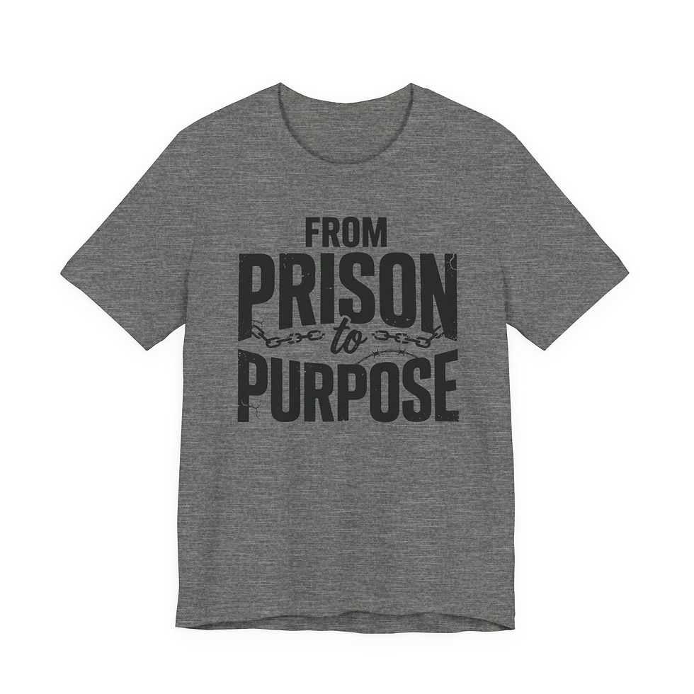 Thumbnail: From Prison to Purpose T-shirt | Second Chance Clothing