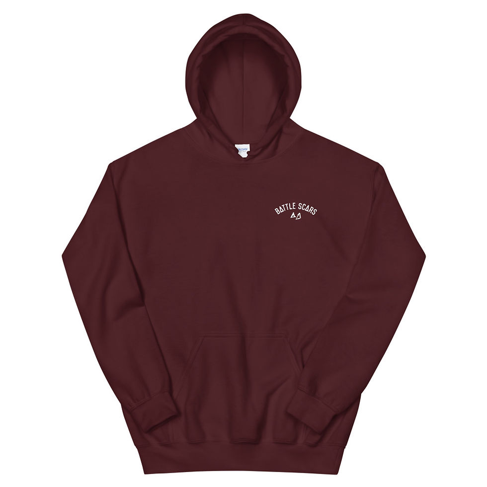 Thumbnail: Different Colors Hoodie - White Print Front and Back