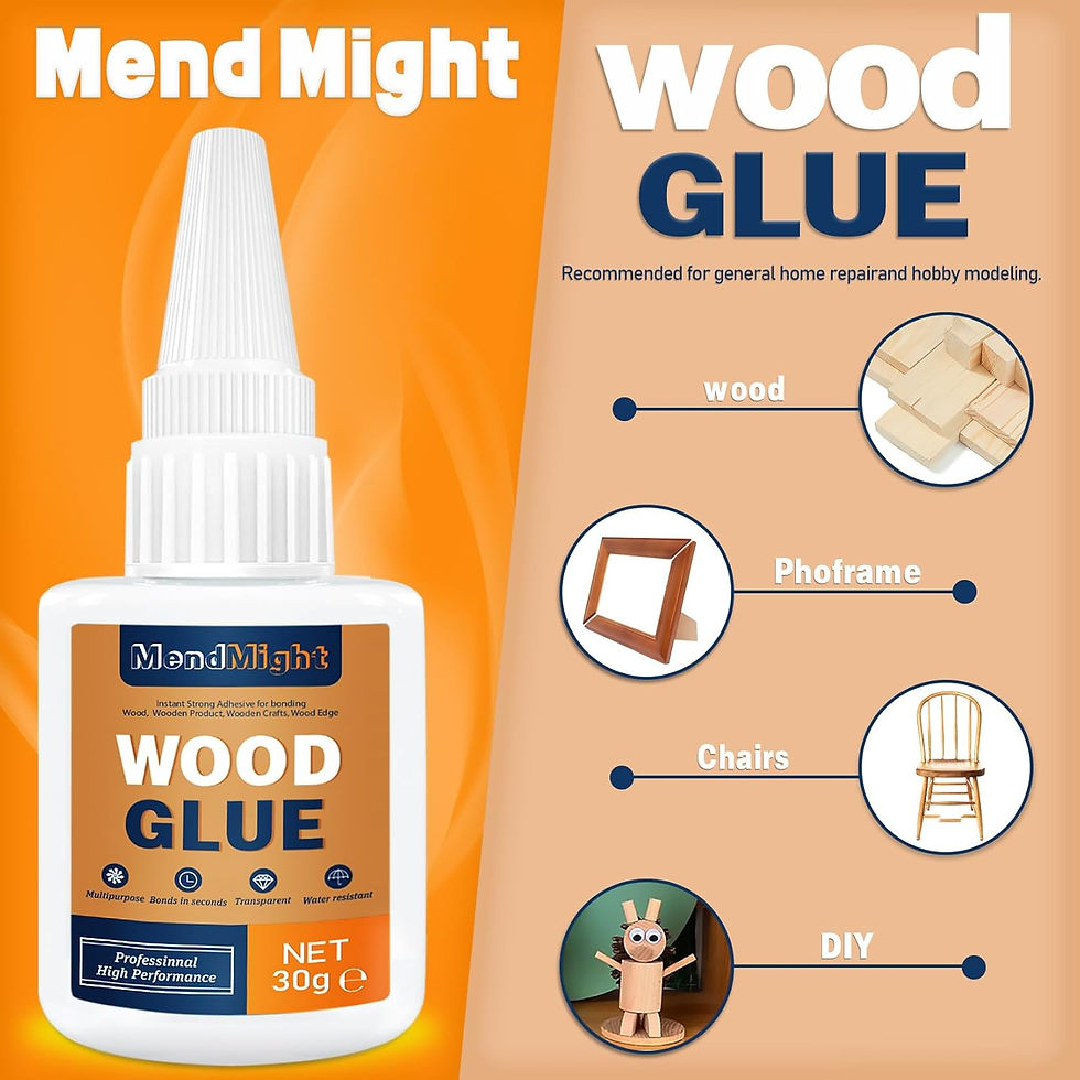 Mend Might Wood Glue bottle