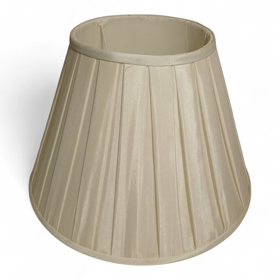 Thumbnail: Vintage Ceramic Floral Table Lamp with Shade | Hand Painted Made in England