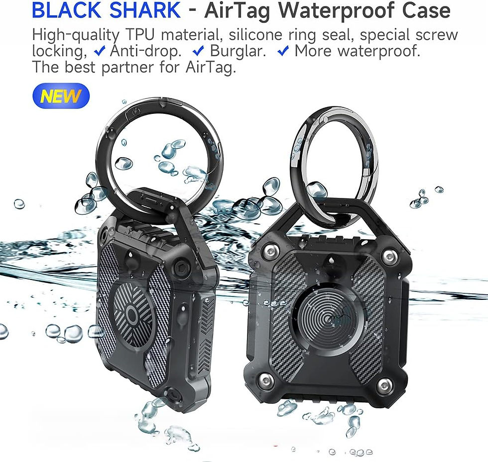 Thumbnail: Pippa & Max Waterproof IP68 AirTag Holder for Pets - 360° Full Protection
