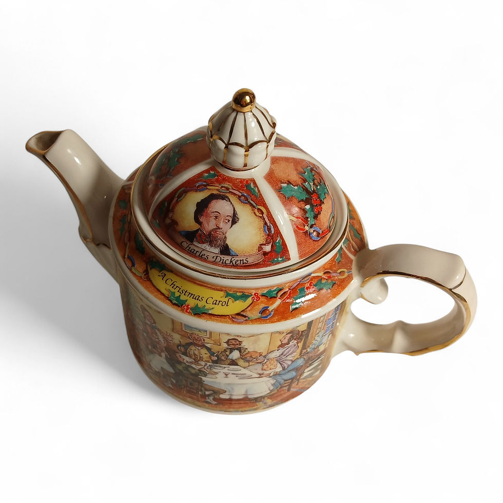 Thumbnail: Sadler “A Christmas Carol” Teapot – Charles Dickens Collectible Ceramic