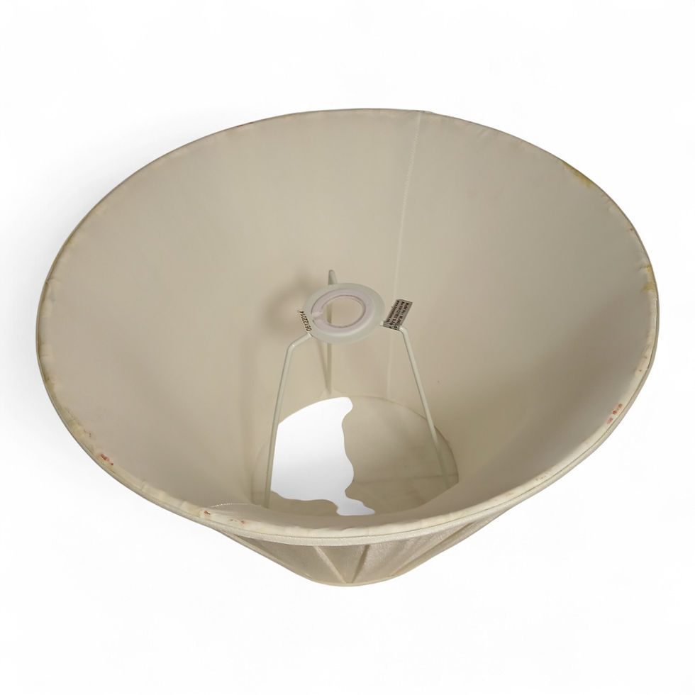 Thumbnail: Vintage Ceramic Floral Table Lamp with Shade | Hand Painted Made in England