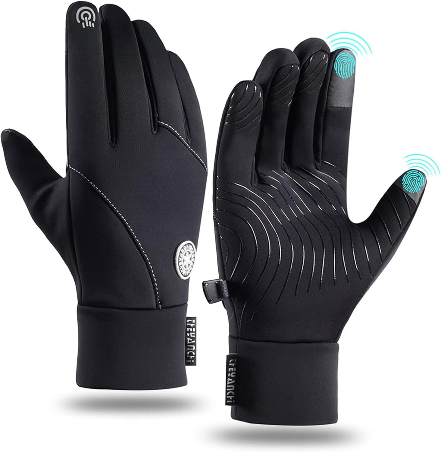 Thermal Waterproof Touchscreen Gloves – Winter Cycling Running Anti-Slip Gloves