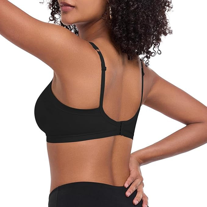 Thumbnail: ANGOOL Women’s Non-Wired Sports Bra – Padded, Adjustable Straps, Low Impact Yoga