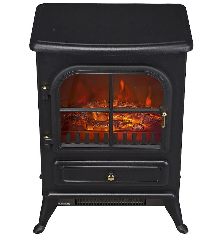 Thumbnail: Fireplace Stove Heater Log Burning Flame Electric 950 1850W