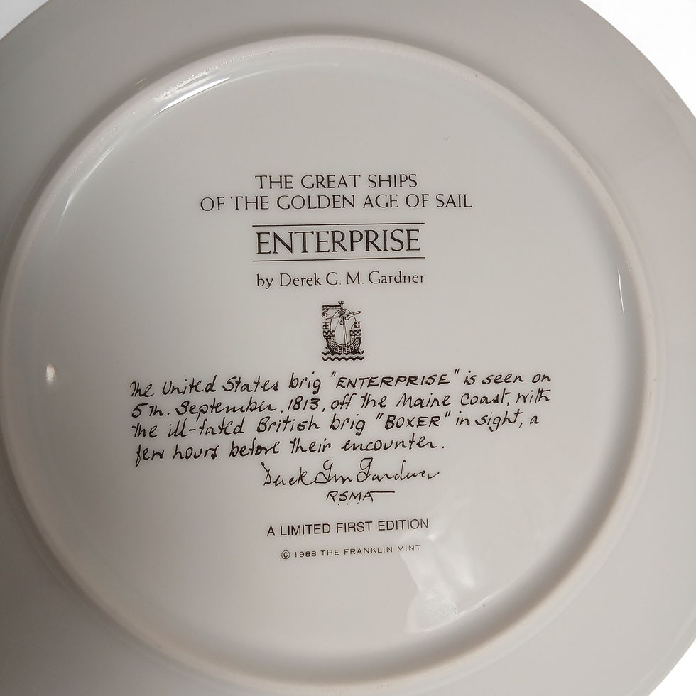 Thumbnail: Vintage Great Ships of the World Collector Plates Royal Daulton Limited Edition