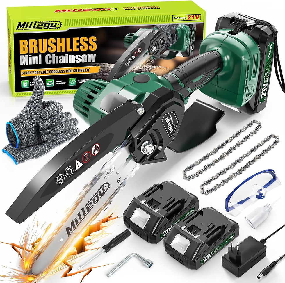 Brushless Mini Chainsaw with accessories