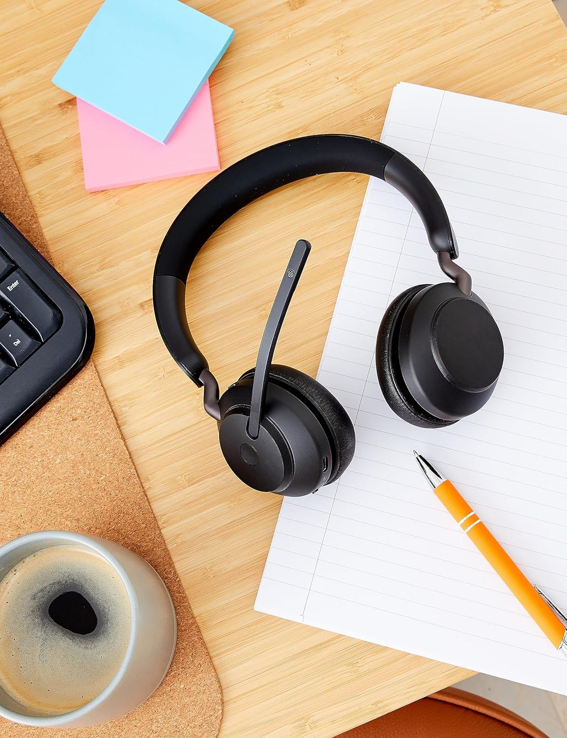 Jabra Evolve2 65 Wireless Headset – Noise Cancelling, 37h Battery, USB-C