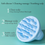 Thumbnail: Foladion Silicone Manual Scalp Massager Exfoliator Waterproof Head Scrubber