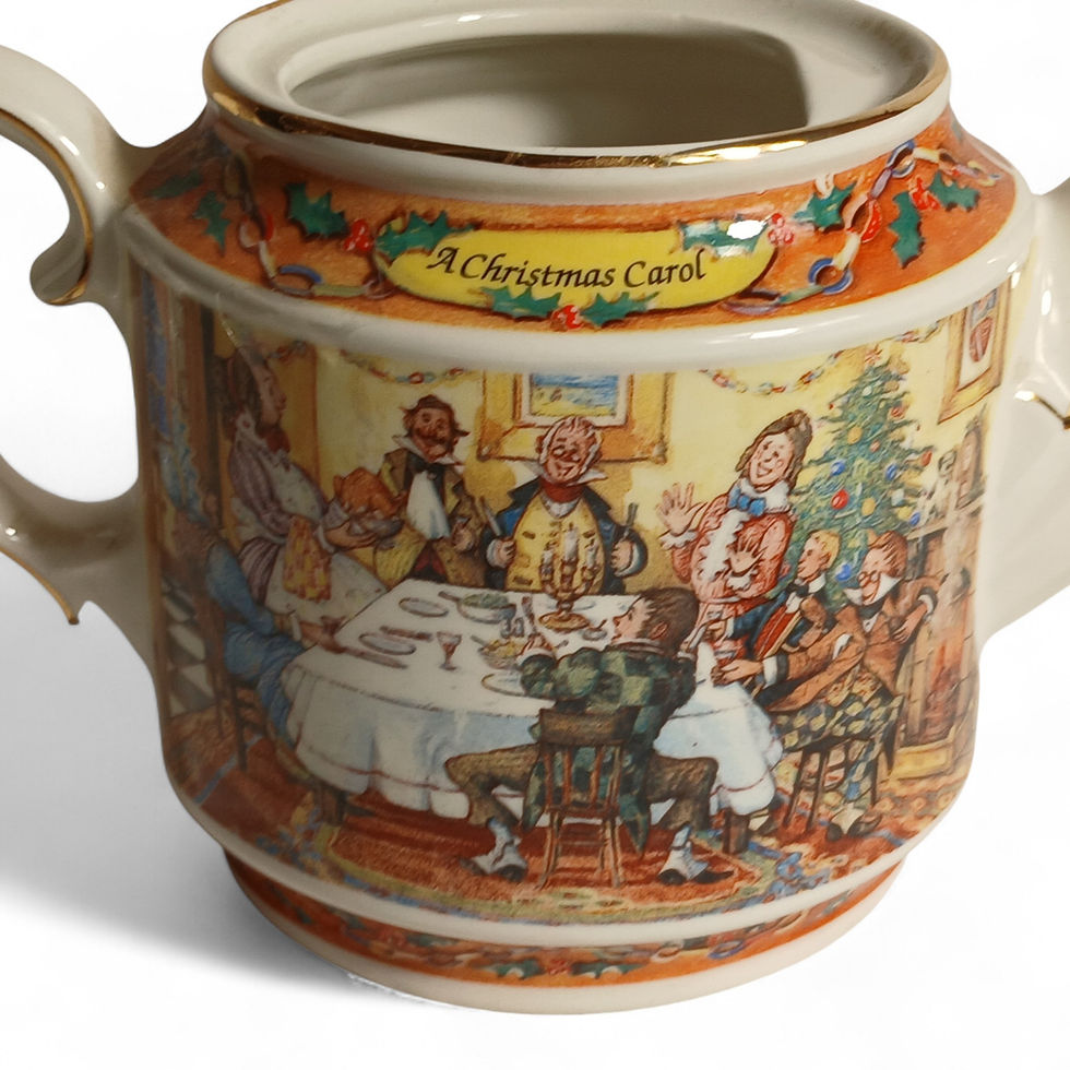 Thumbnail: Sadler “A Christmas Carol” Teapot – Charles Dickens Collectible Ceramic