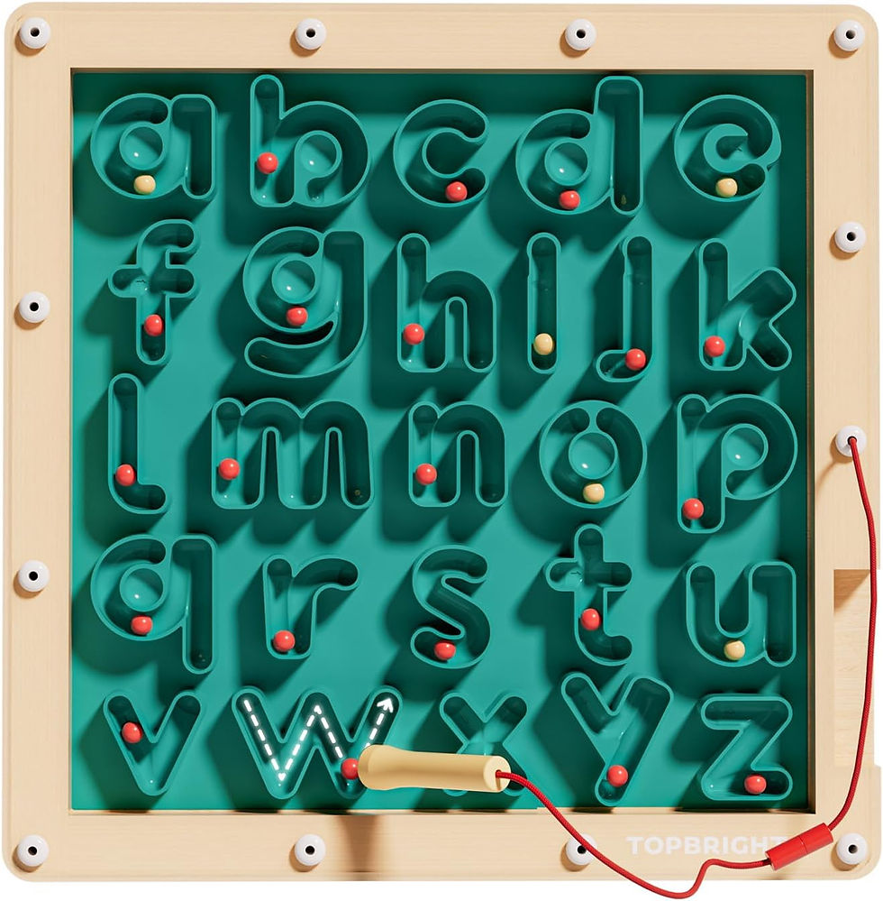 TOP BRIGHT Magnetic Alphabet Game for 3 4 5 Years Old