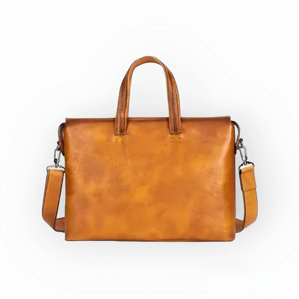Thumbnail: Oil wax leather office bag 