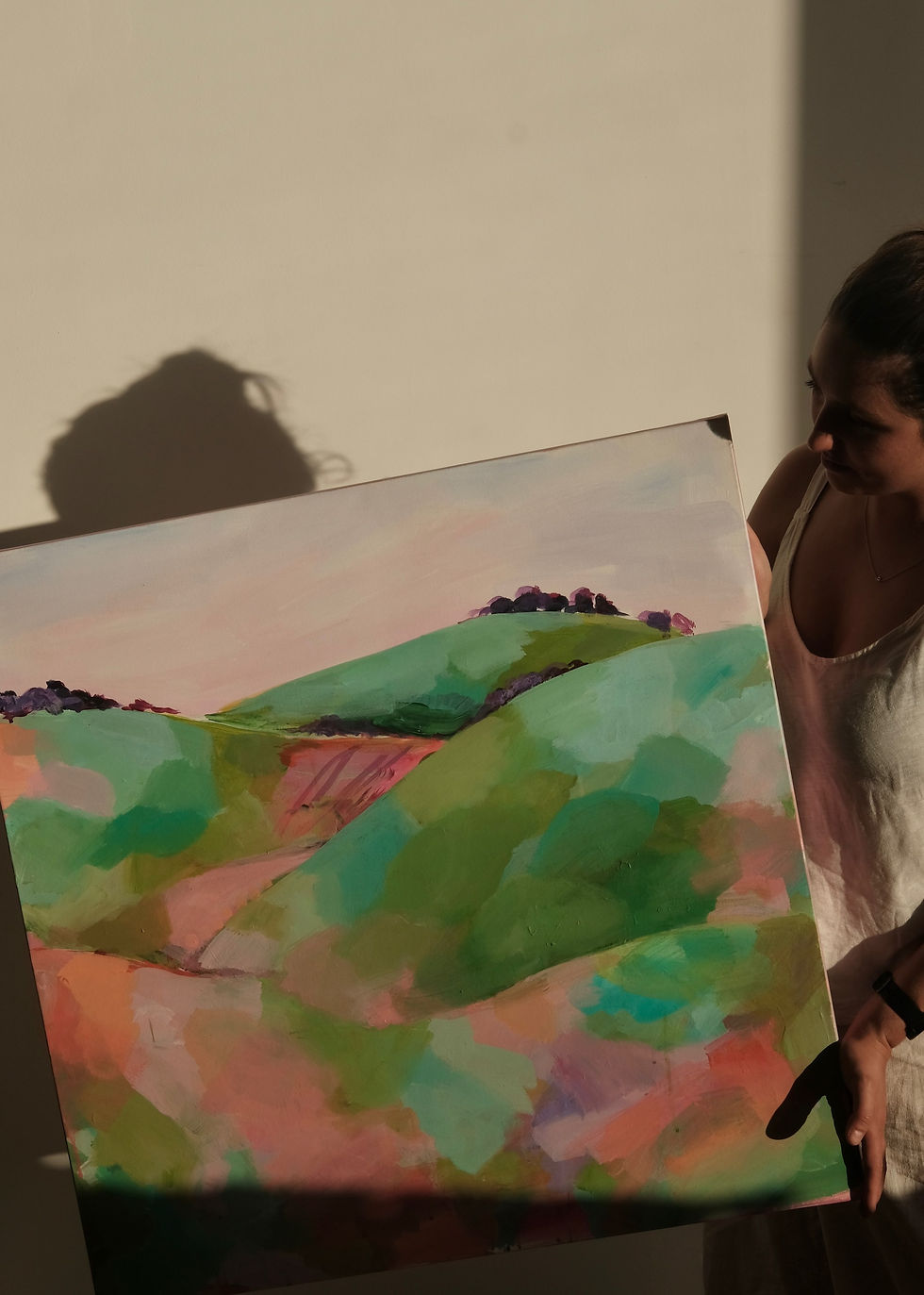Thumbnail: 'Patchwork Paddocks' Original Mixed Media Artwork