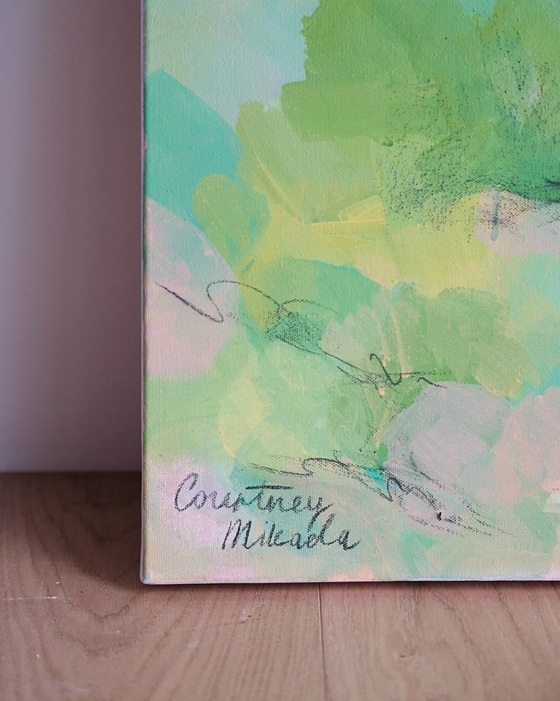 Thumbnail: ‘Pastel Paddocks’ Original Mixed Media Artwork