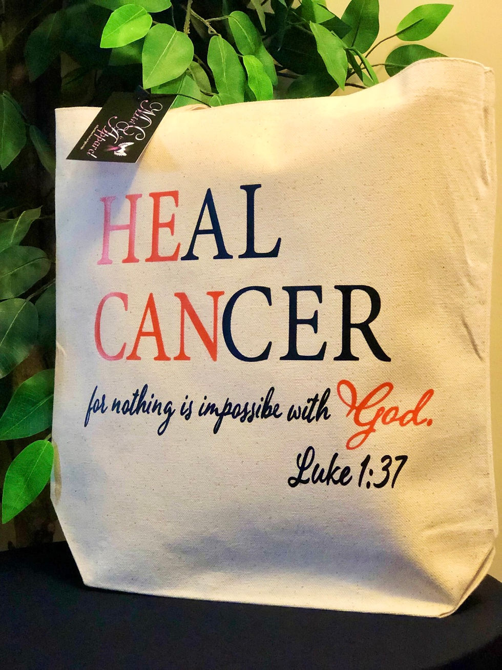 He Can Heal Cancer Tote Bag (2 colors)