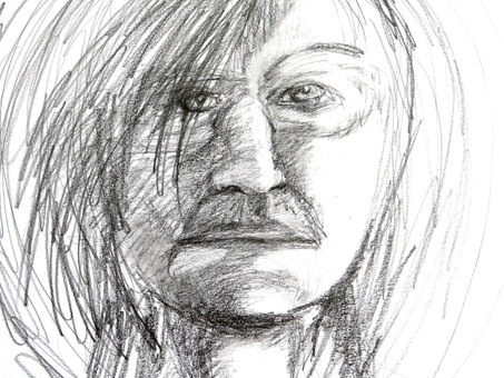 Crazy and calm - before and after drawings