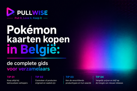 Pokémon kaarten kopen in België – complete gids voor verzamelaars met tips over veilige aankoop, sealed Pokémon producten, prijzen en verschillende producttypes.